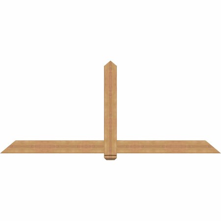 Ekena Millwork Eugene Smooth Timber Gable Bracket, Western Red Cedar, 96"W x 40"H x 3 1/2"D x 5 1/2"F, 10/12 Pitch GBW096X40X0406EUG00SWR